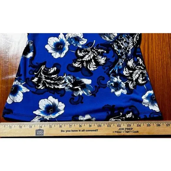 Cache Cami with Shelf Bra Adjustable Straps with Rhinestones Black/Blue XS Vamp - Picture 5 of 6